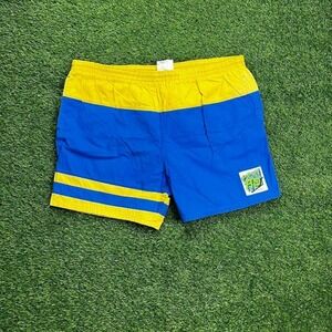 Package Pro Vintage Color Block Athletic‎ Shorts Mens XL 40-42 Yellow Blue 80's